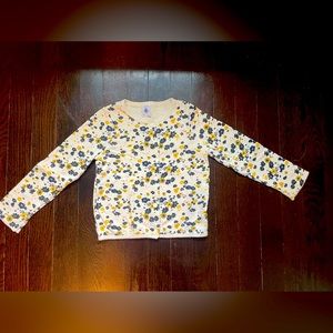 Petite Bateau cotton floral cardigan - 36 months